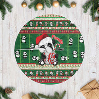 Cute Panda Claus Christmas Tree Skirt Panda Santa Claus - Wonder Print Shop