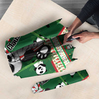 Cute Panda Claus Christmas Umbrella Panda Santa Claus - Wonder Print Shop