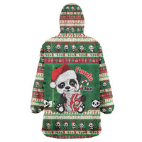 Cute Panda Claus Christmas Wearable Blanket Hoodie Panda Santa Claus - Wonder Print Shop
