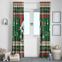 Cute Panda Claus Christmas Window Curtain Panda Santa Claus - Wonder Print Shop