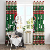Cute Panda Claus Christmas Window Curtain Panda Santa Claus - Wonder Print Shop