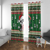 Cute Panda Claus Christmas Window Curtain Panda Santa Claus - Wonder Print Shop