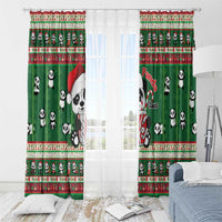 Cute Panda Claus Christmas Window Curtain Panda Santa Claus - Wonder Print Shop