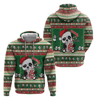 Cute Panda Claus Christmas Zip Hoodie Panda Santa Claus - Wonder Print Shop