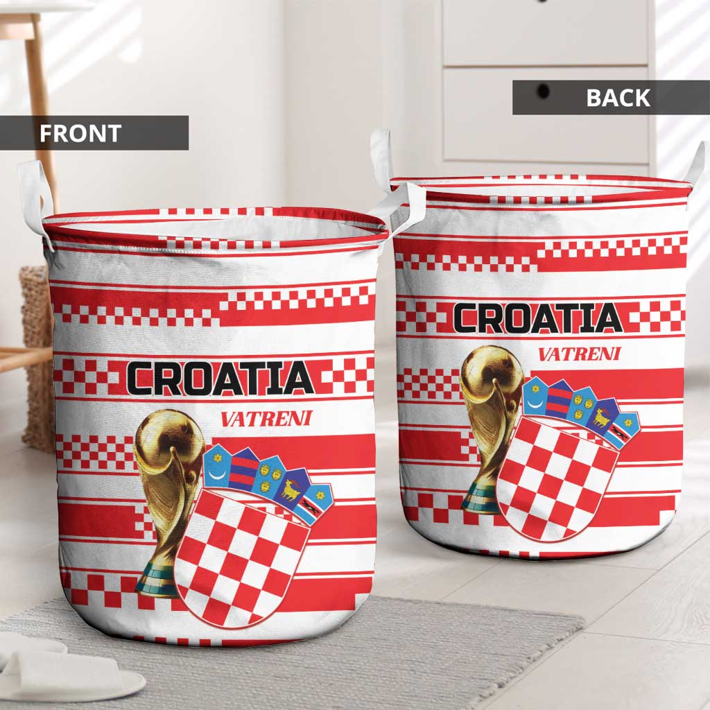 World Football Croatia 2026 Laundry Basket Vatreni Hrabar Broj - Wonder Print Shop