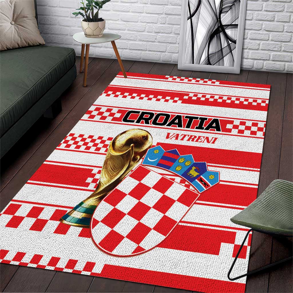 World Football Croatia 2026 Area Rug Vatreni Hrabar Broj - Wonder Print Shop