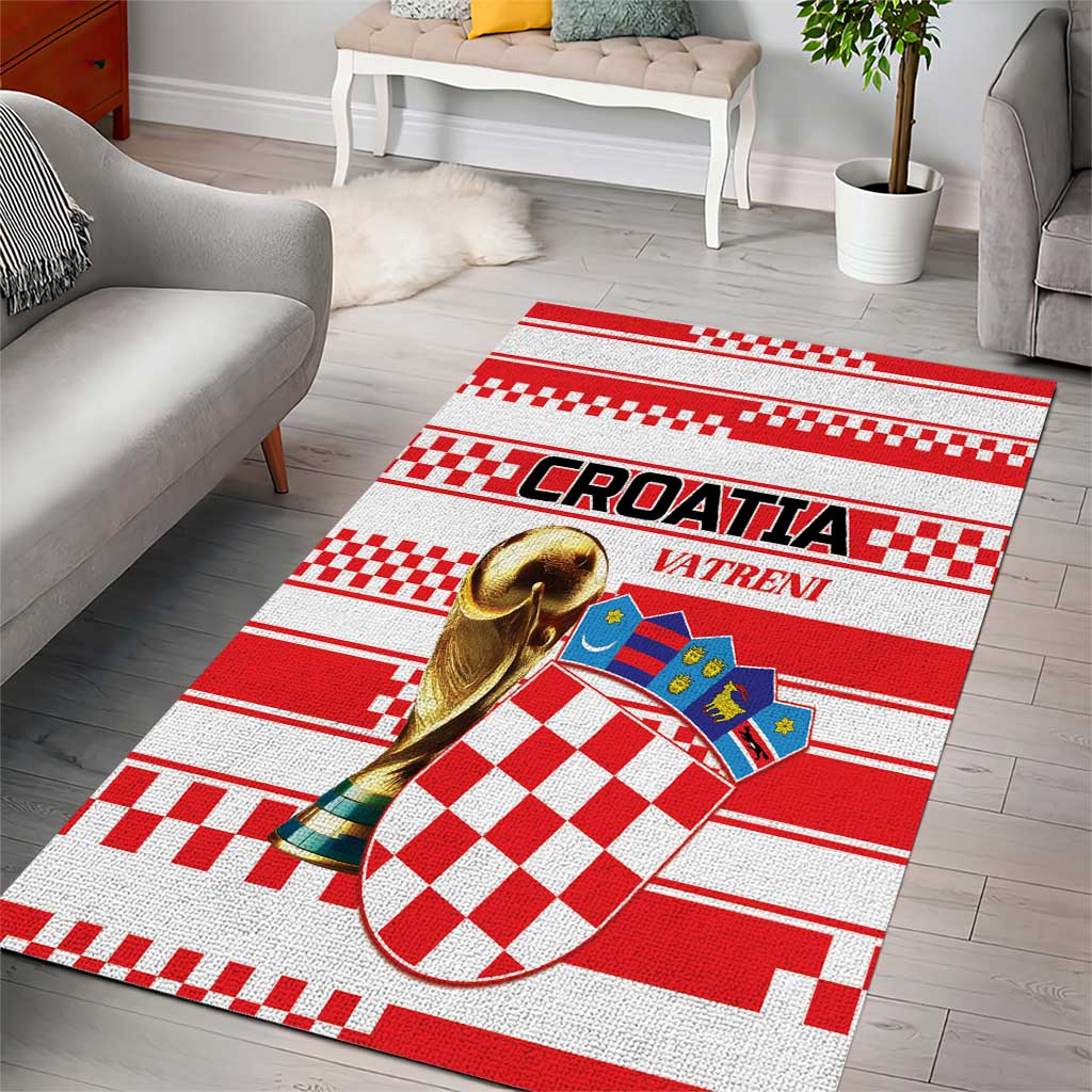 World Football Croatia 2026 Area Rug Vatreni Hrabar Broj - Wonder Print Shop