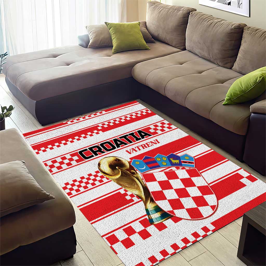 World Football Croatia 2026 Area Rug Vatreni Hrabar Broj - Wonder Print Shop