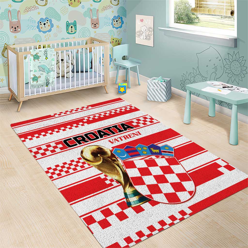 World Football Croatia 2026 Area Rug Vatreni Hrabar Broj - Wonder Print Shop