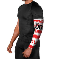 Custom World Football Croatia 2026 Arm Sleeves Vatreni Hrabar Broj - Wonder Print Shop