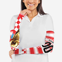 Custom World Football Croatia 2026 Arm Sleeves Vatreni Hrabar Broj - Wonder Print Shop