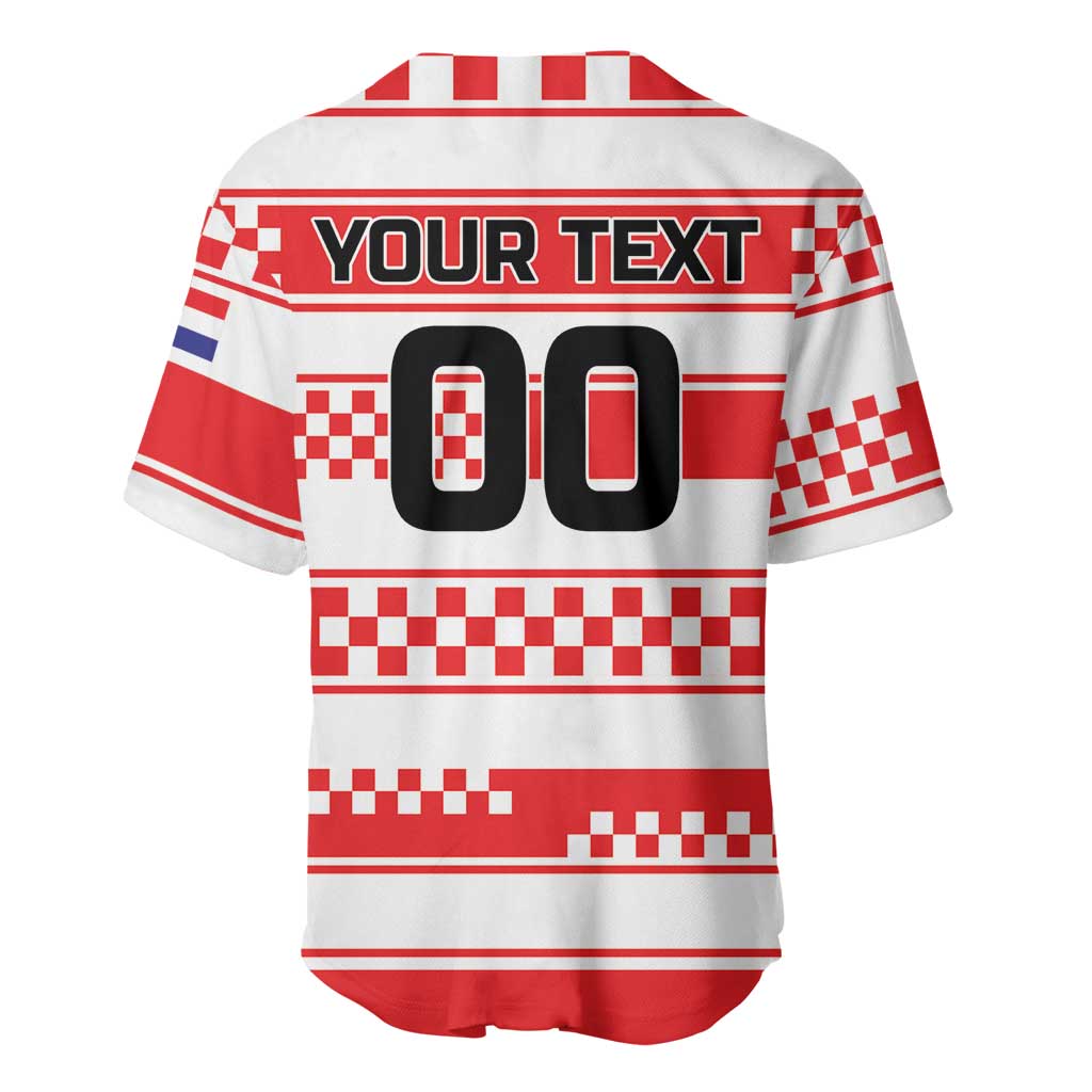 Custom World Football Croatia 2026 Baseball Jersey Vatreni Hrabar Broj - Wonder Print Shop