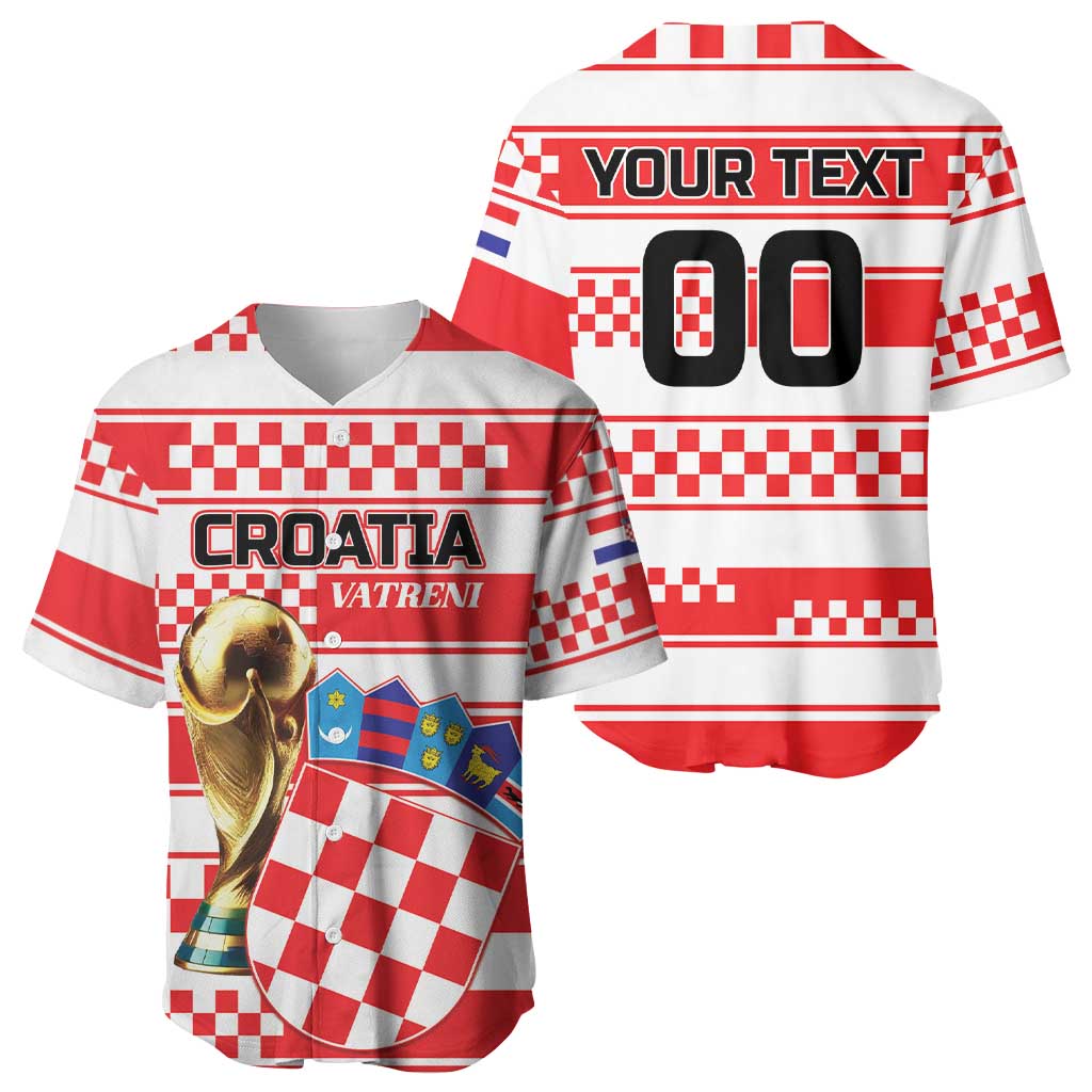 Custom World Football Croatia 2026 Baseball Jersey Vatreni Hrabar Broj - Wonder Print Shop