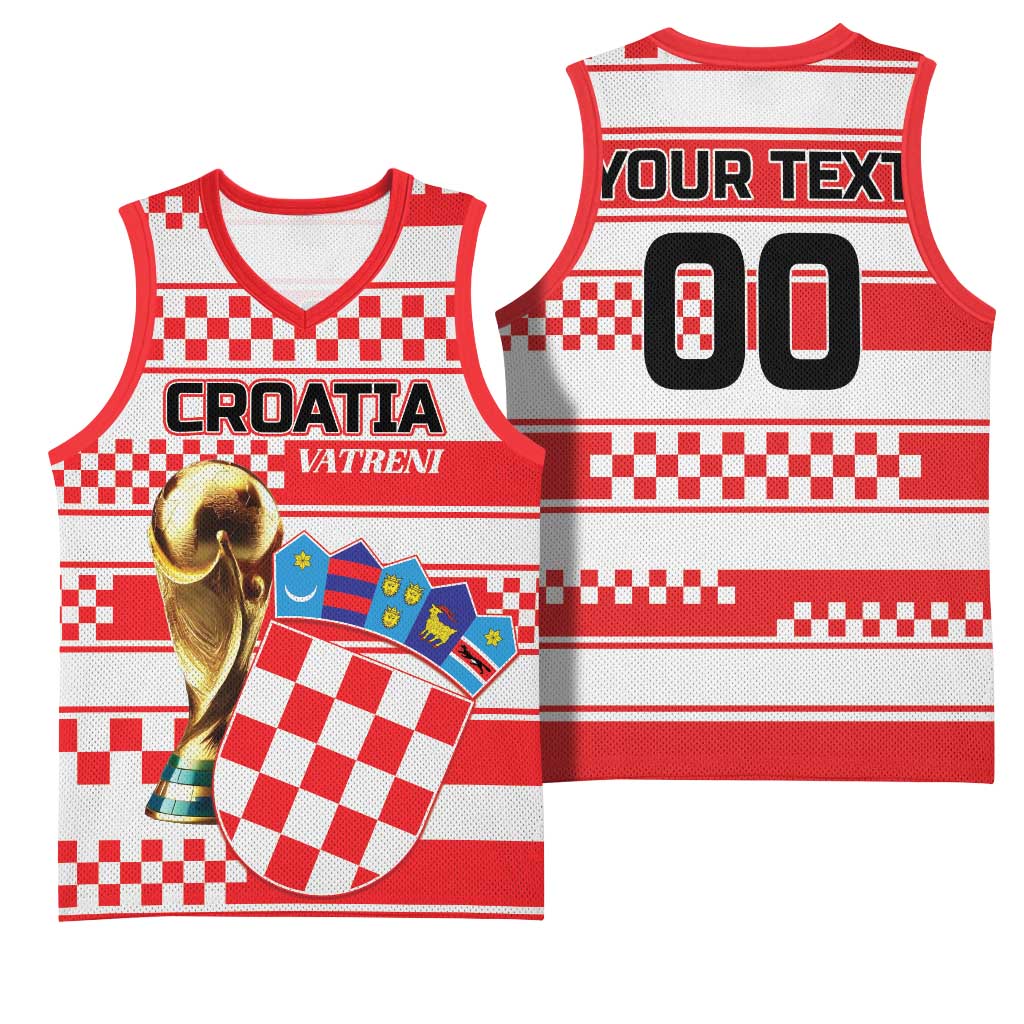 Custom World Football Croatia 2026 Basketball Jersey Vatreni Hrabar Broj - Wonder Print Shop