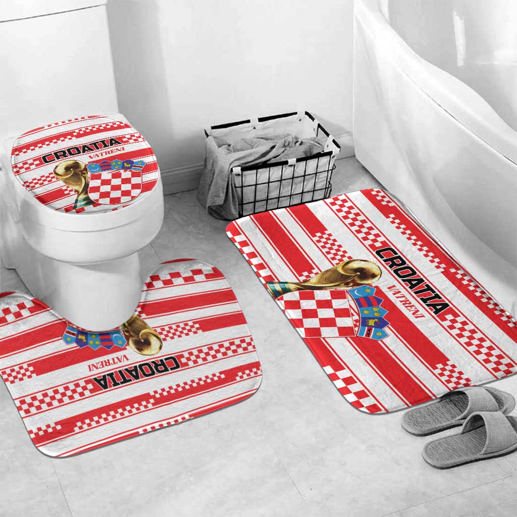 World Football Croatia 2026 Bathroom Set Vatreni Hrabar Broj - Wonder Print Shop
