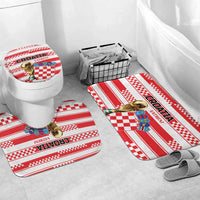 World Football Croatia 2026 Bathroom Set Vatreni Hrabar Broj - Wonder Print Shop