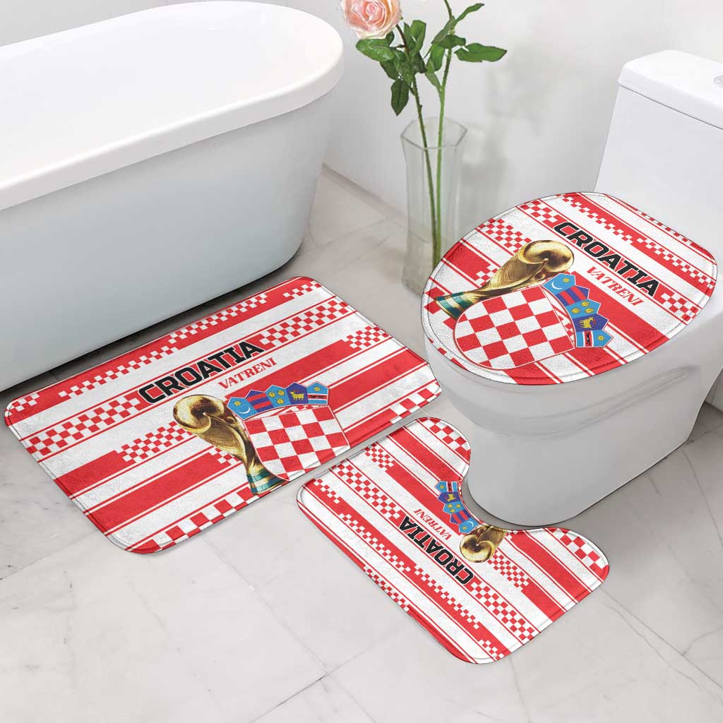 World Football Croatia 2026 Bathroom Set Vatreni Hrabar Broj - Wonder Print Shop