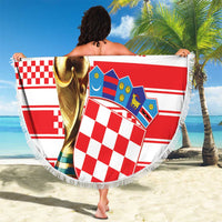 World Football Croatia 2026 Beach Blanket Vatreni Hrabar Broj - Wonder Print Shop