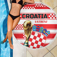 World Football Croatia 2026 Beach Blanket Vatreni Hrabar Broj - Wonder Print Shop
