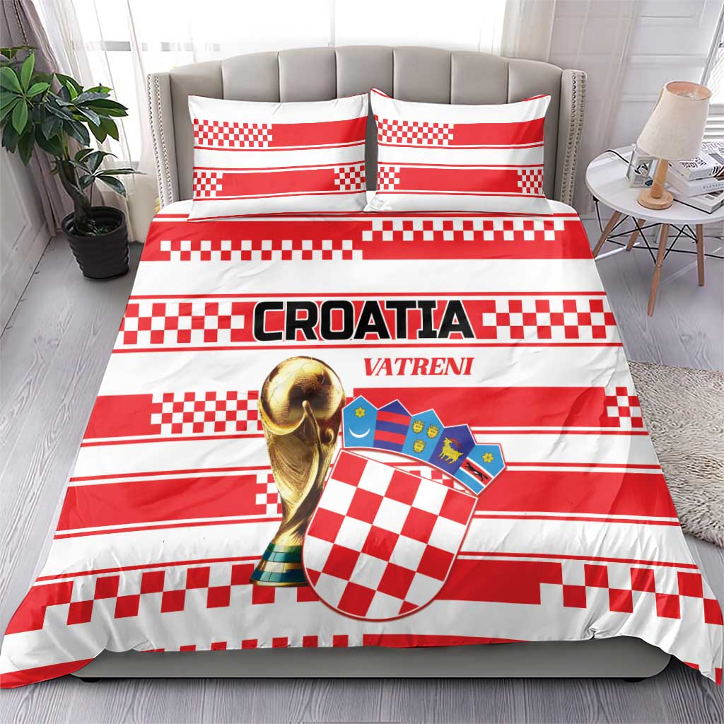 World Football Croatia 2026 Bedding Set Vatreni Hrabar Broj - Wonder Print Shop