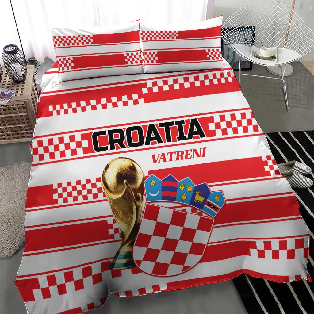 World Football Croatia 2026 Bedding Set Vatreni Hrabar Broj - Wonder Print Shop