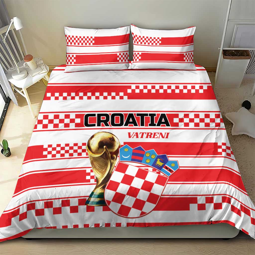 World Football Croatia 2026 Bedding Set Vatreni Hrabar Broj - Wonder Print Shop