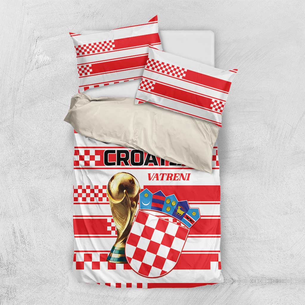 World Football Croatia 2026 Bedding Set Vatreni Hrabar Broj - Wonder Print Shop