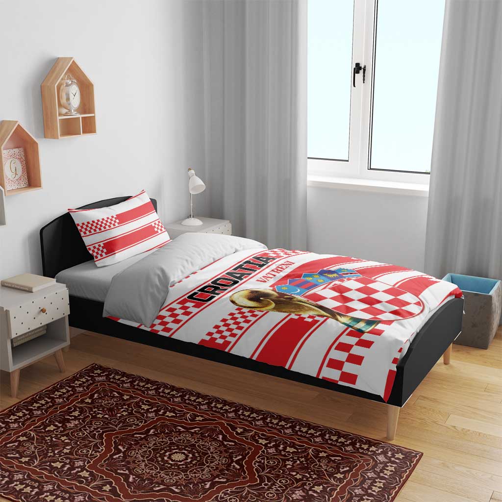 World Football Croatia 2026 Bedding Set Vatreni Hrabar Broj - Wonder Print Shop