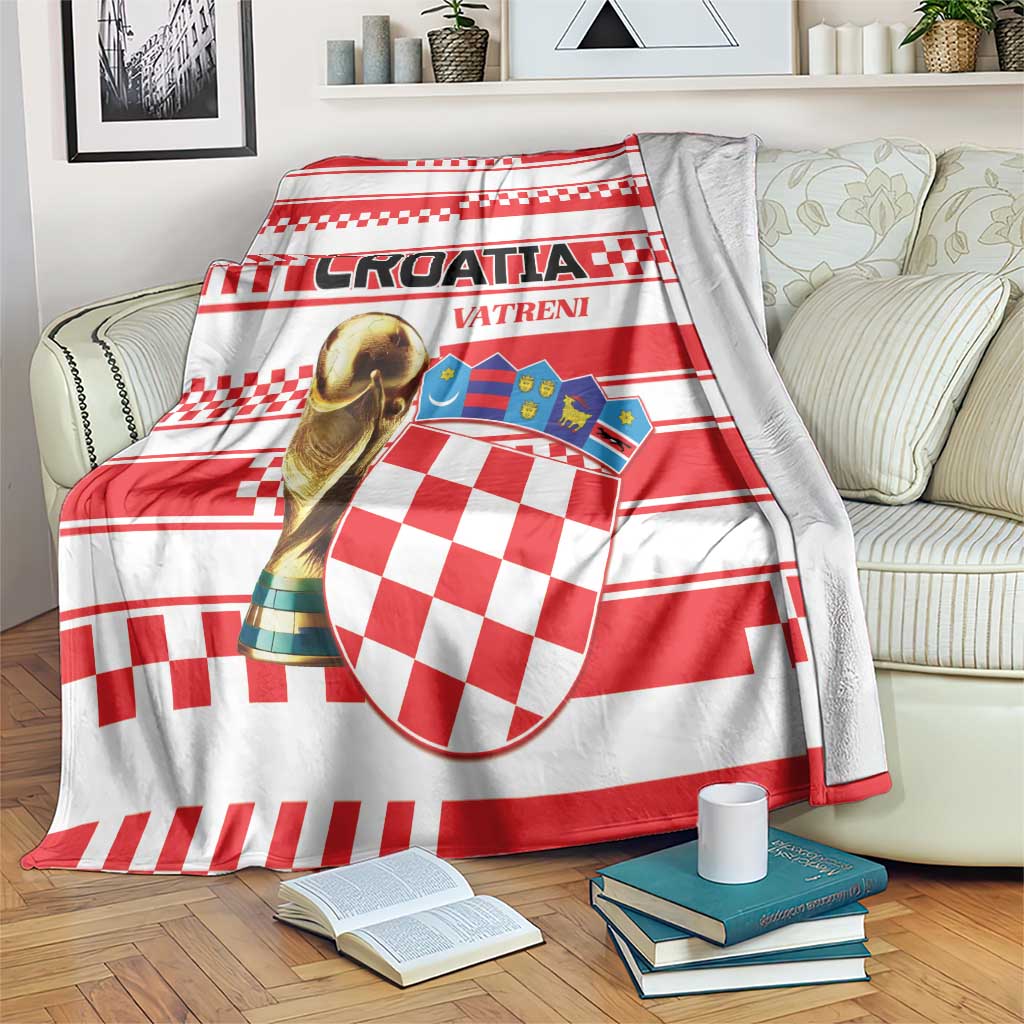 World Football Croatia 2026 Blanket Vatreni Hrabar Broj - Wonder Print Shop