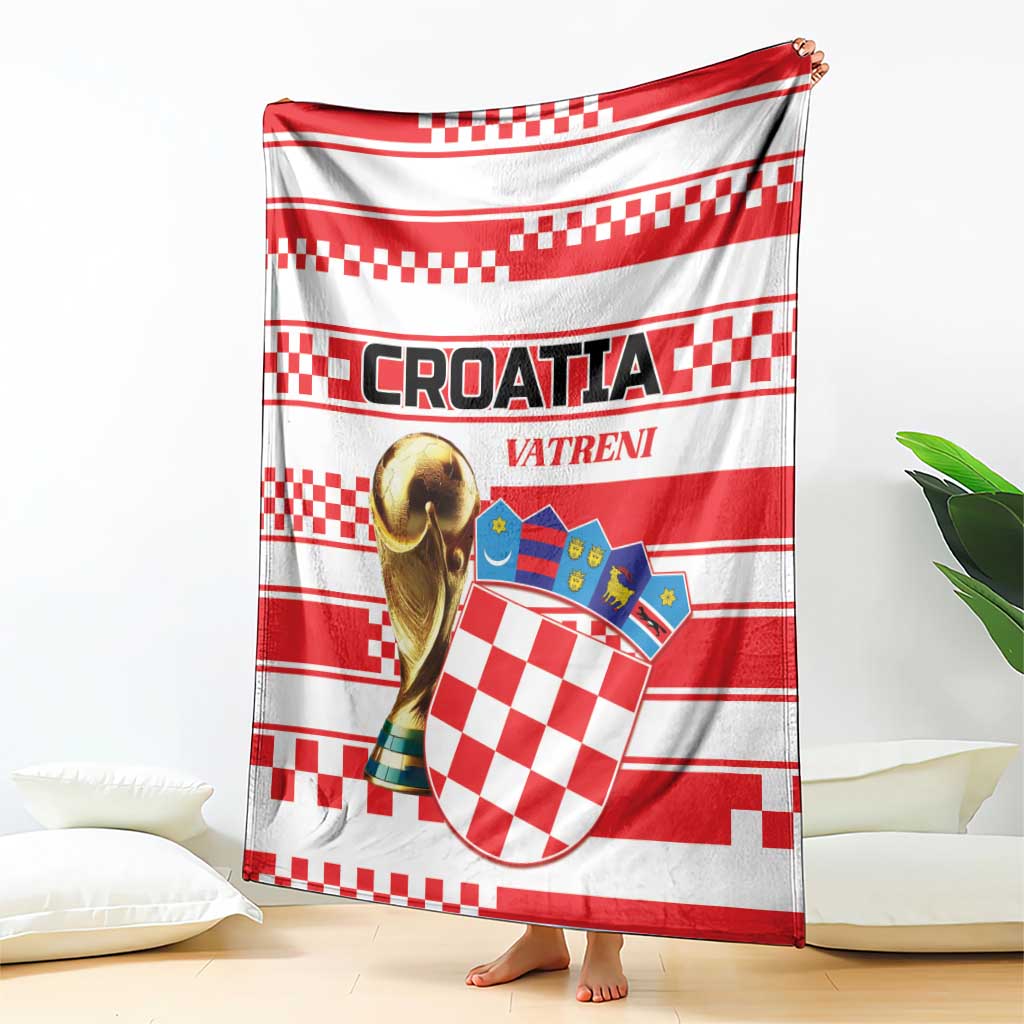 World Football Croatia 2026 Blanket Vatreni Hrabar Broj - Wonder Print Shop