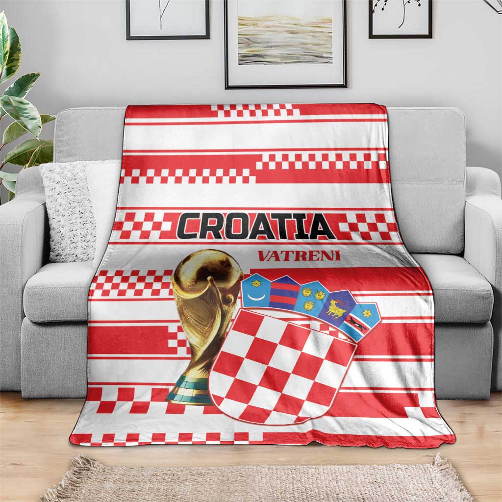 World Football Croatia 2026 Blanket Vatreni Hrabar Broj - Wonder Print Shop