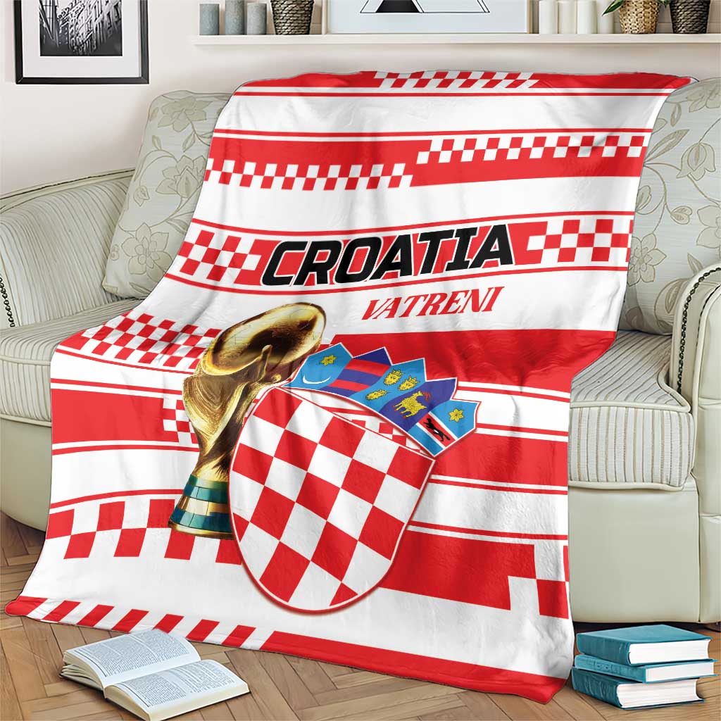 World Football Croatia 2026 Blanket Vatreni Hrabar Broj - Wonder Print Shop