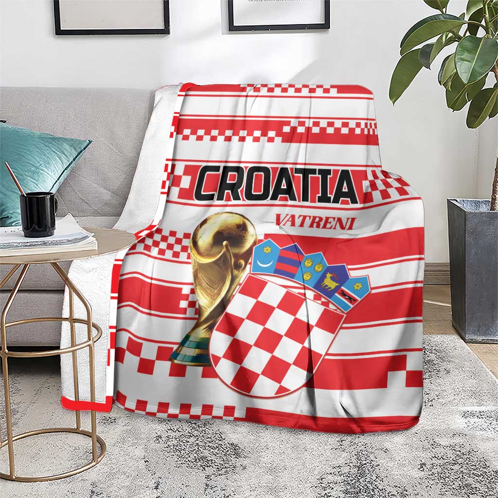 World Football Croatia 2026 Blanket Vatreni Hrabar Broj - Wonder Print Shop
