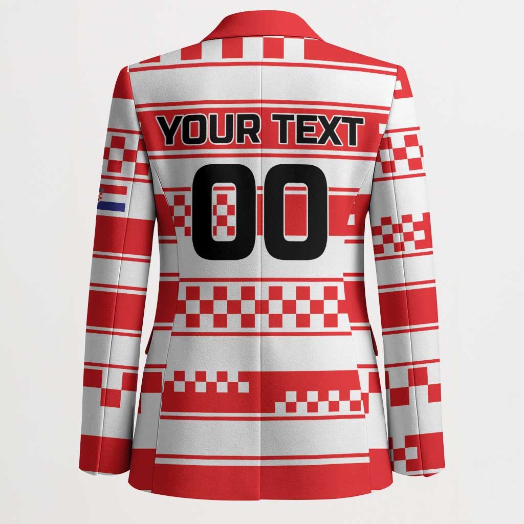 Custom World Football Croatia 2026 Blazer Vatreni Hrabar Broj - Wonder Print Shop