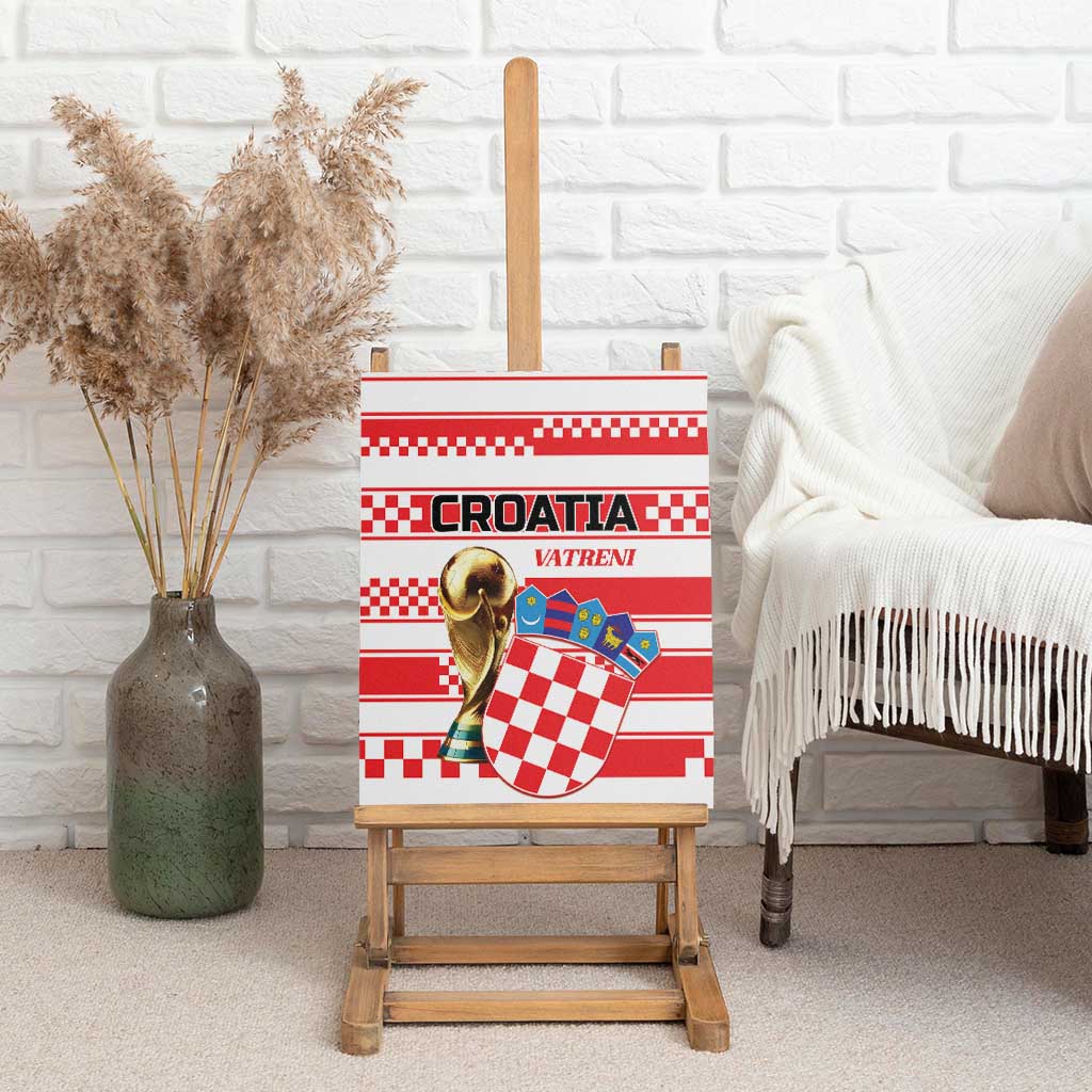 World Football Croatia 2026 Canvas Wall Art Vatreni Hrabar Broj - Wonder Print Shop