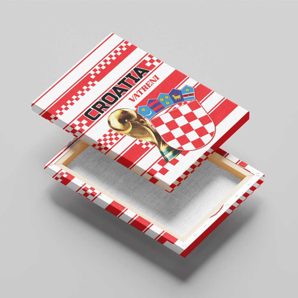 World Football Croatia 2026 Canvas Wall Art Vatreni Hrabar Broj - Wonder Print Shop
