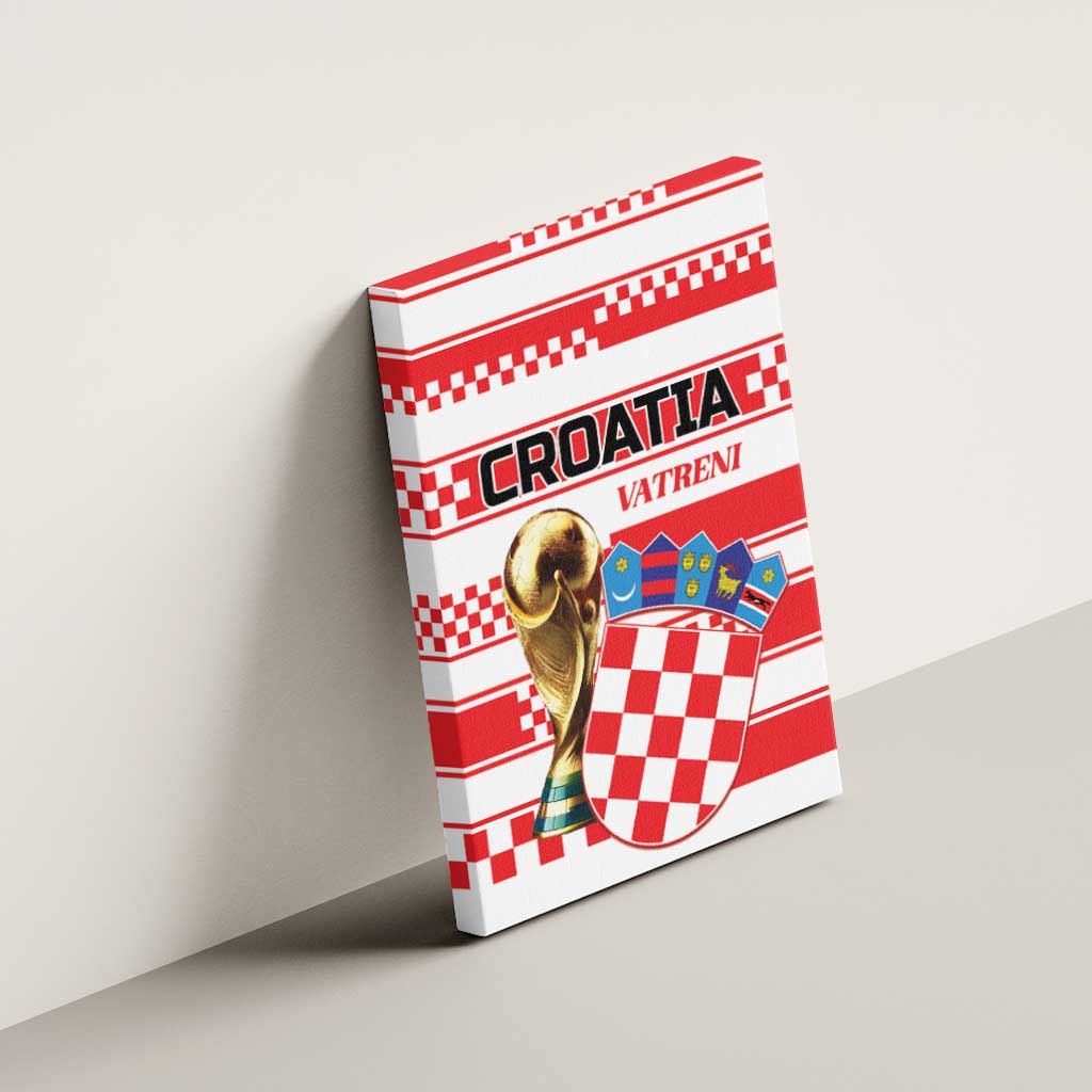 World Football Croatia 2026 Canvas Wall Art Vatreni Hrabar Broj - Wonder Print Shop