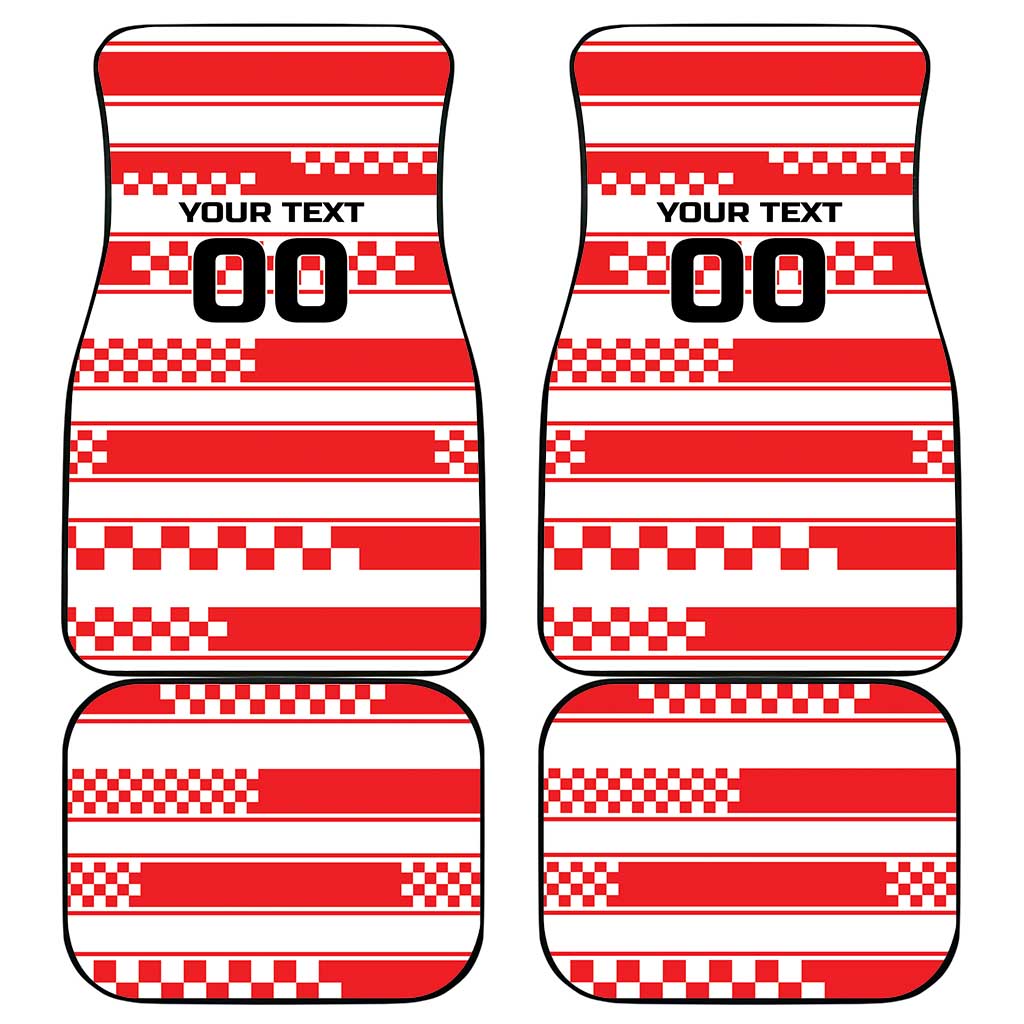 Custom World Football Croatia 2026 Car Mats Vatreni Hrabar Broj - Wonder Print Shop