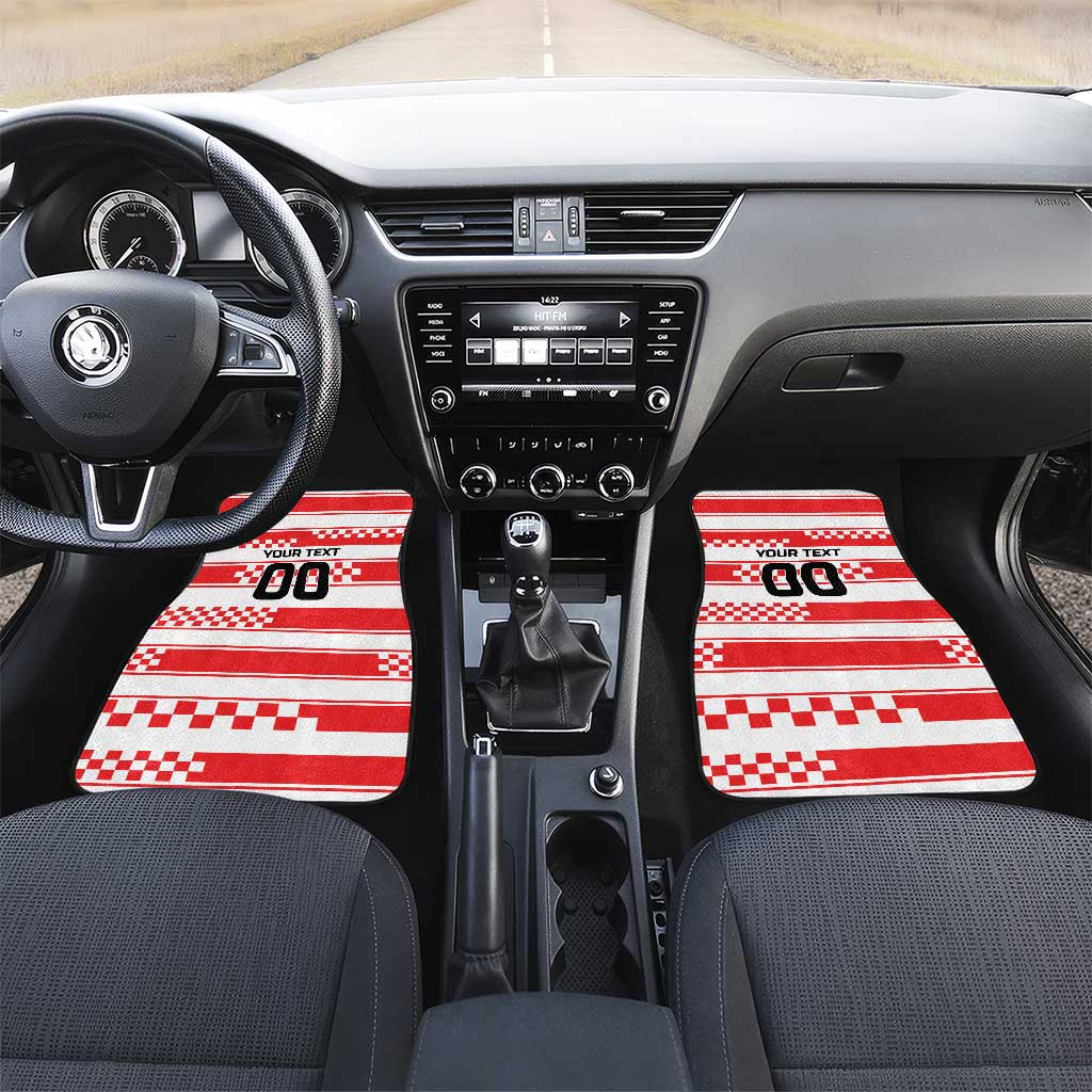 Custom World Football Croatia 2026 Car Mats Vatreni Hrabar Broj - Wonder Print Shop