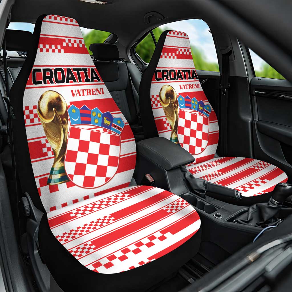 World Football Croatia 2026 Car Seat Cover Vatreni Hrabar Broj - Wonder Print Shop