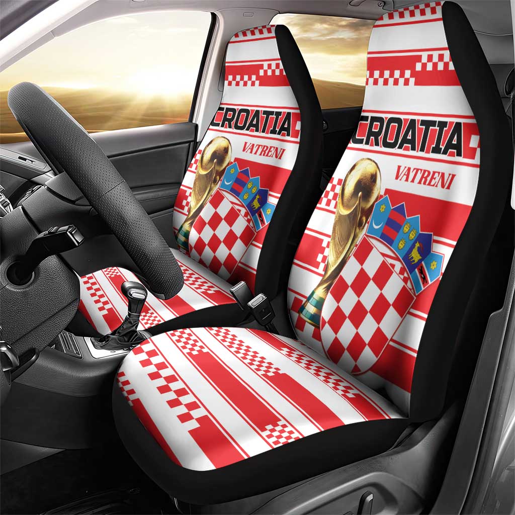 World Football Croatia 2026 Car Seat Cover Vatreni Hrabar Broj - Wonder Print Shop