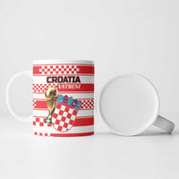 Custom World Football Croatia 2026 Ceramic Mug Vatreni Hrabar Broj - Wonder Print Shop