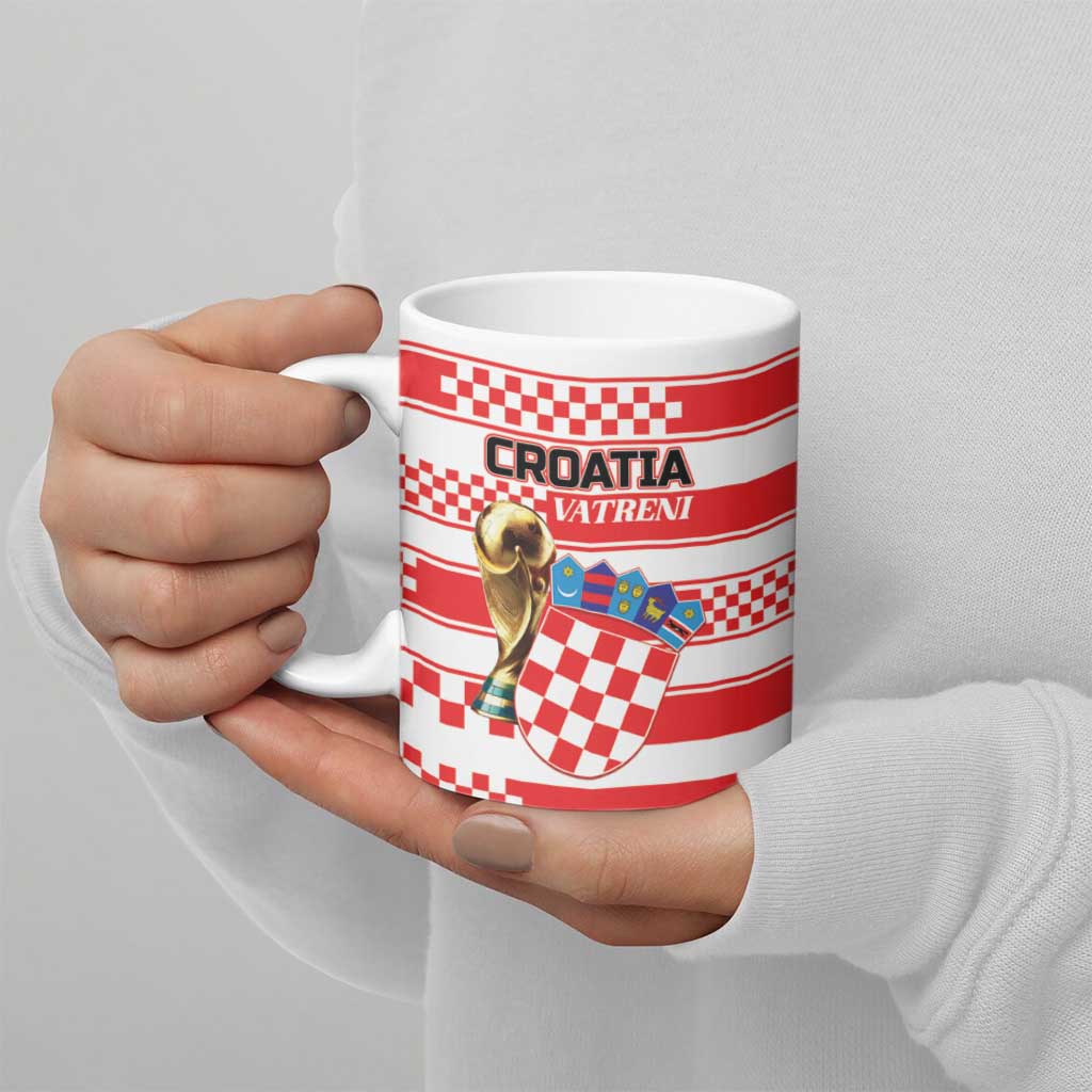 Custom World Football Croatia 2026 Ceramic Mug Vatreni Hrabar Broj - Wonder Print Shop