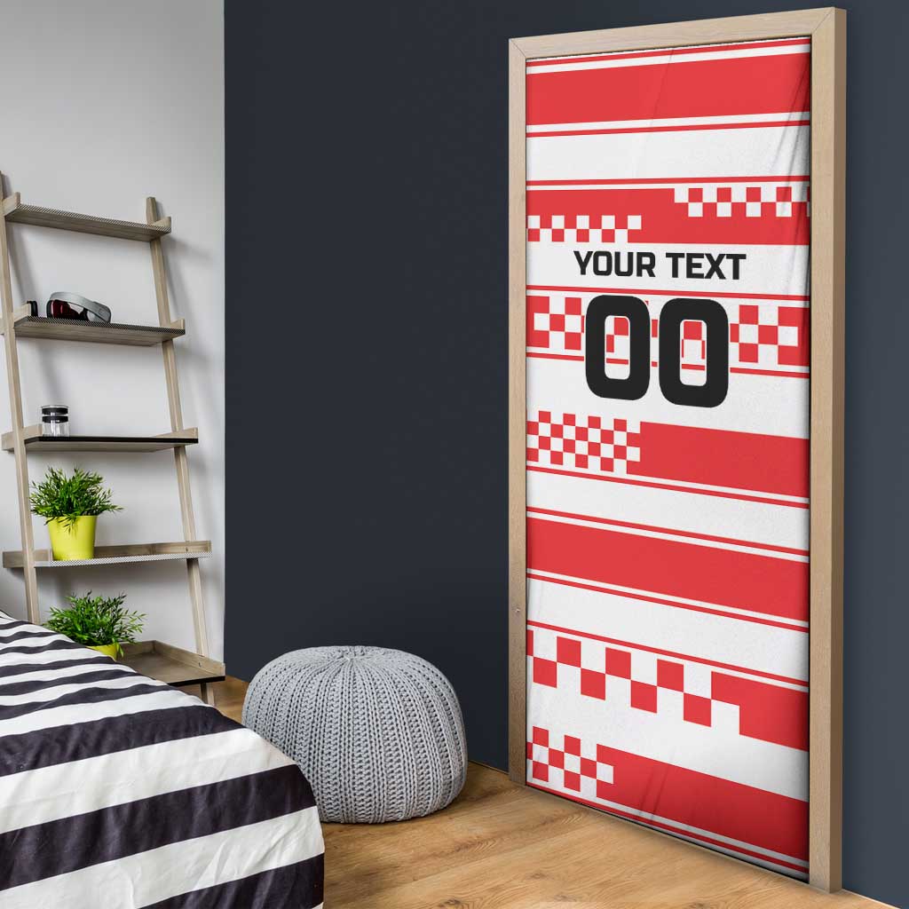 Custom World Football Croatia 2026 Door Cover Vatreni Hrabar Broj - Wonder Print Shop