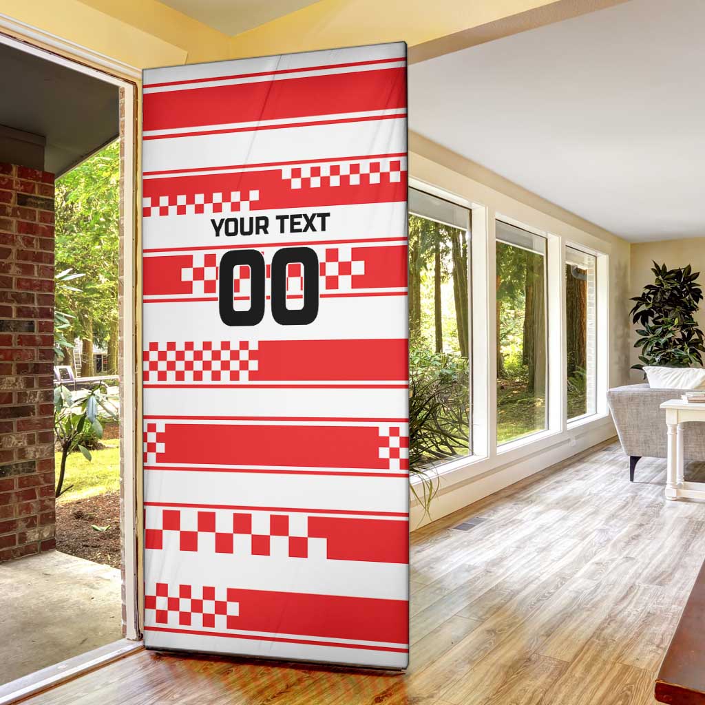 Custom World Football Croatia 2026 Door Cover Vatreni Hrabar Broj - Wonder Print Shop