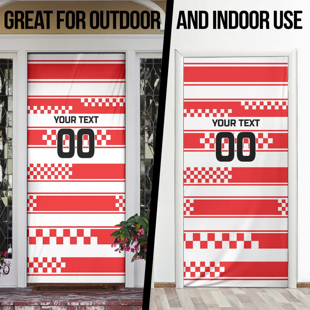 Custom World Football Croatia 2026 Door Cover Vatreni Hrabar Broj - Wonder Print Shop