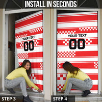 Custom World Football Croatia 2026 Door Cover Vatreni Hrabar Broj - Wonder Print Shop