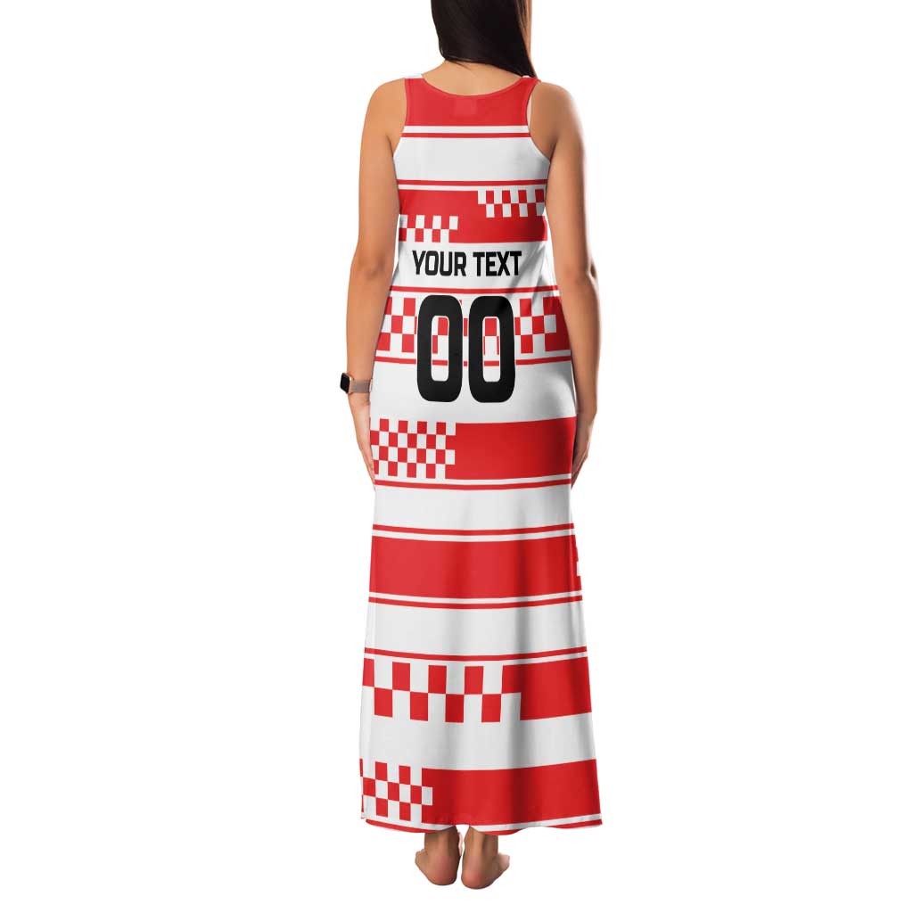 Custom World Football Croatia 2026 Family Matching Tank Maxi Dress and Hawaiian Shirt Vatreni Hrabar Broj - Wonder Print Shop