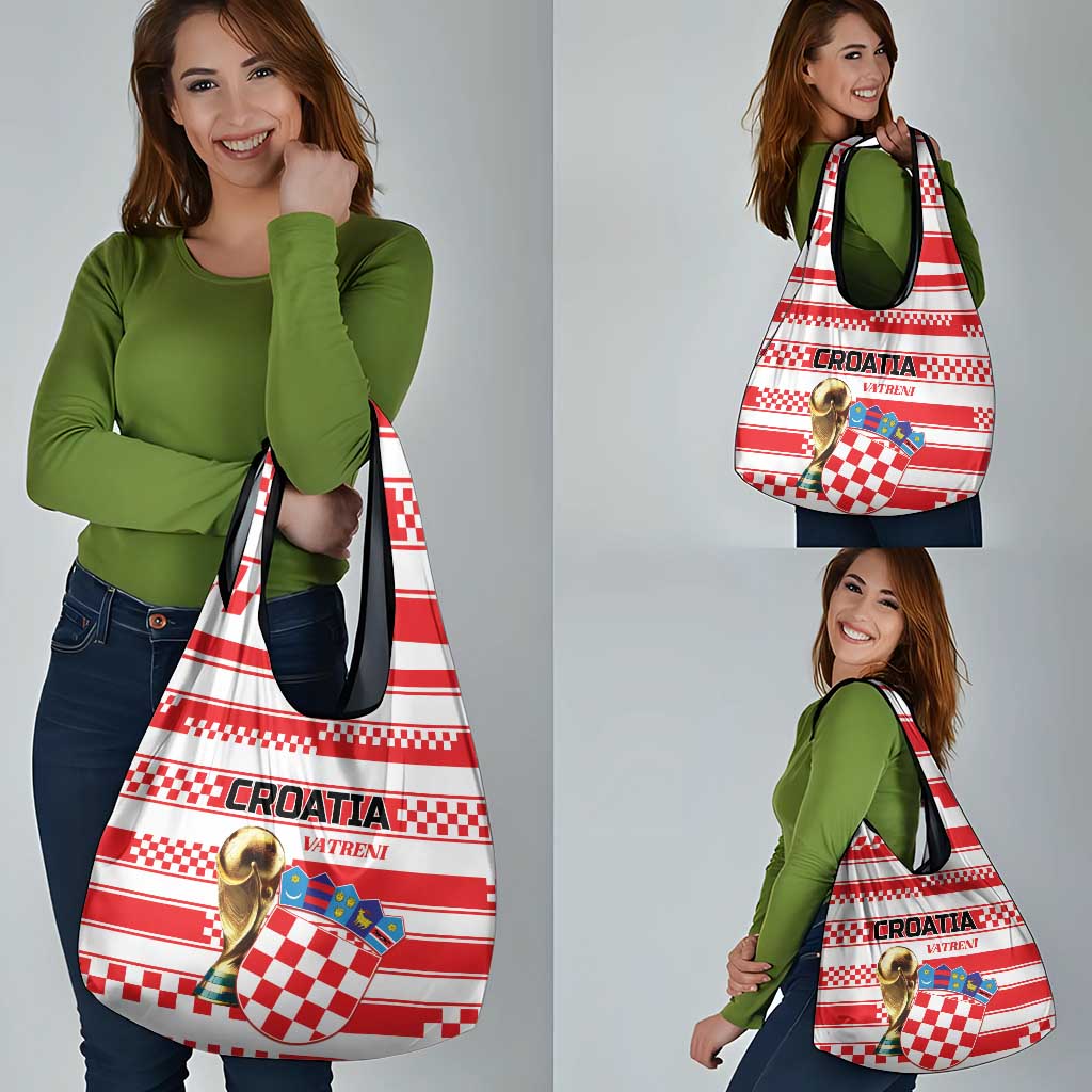World Football Croatia 2026 Grocery Bag Vatreni Hrabar Broj - Wonder Print Shop