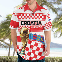 Custom World Football Croatia 2026 Hawaiian Shirt Vatreni Hrabar Broj - Wonder Print Shop